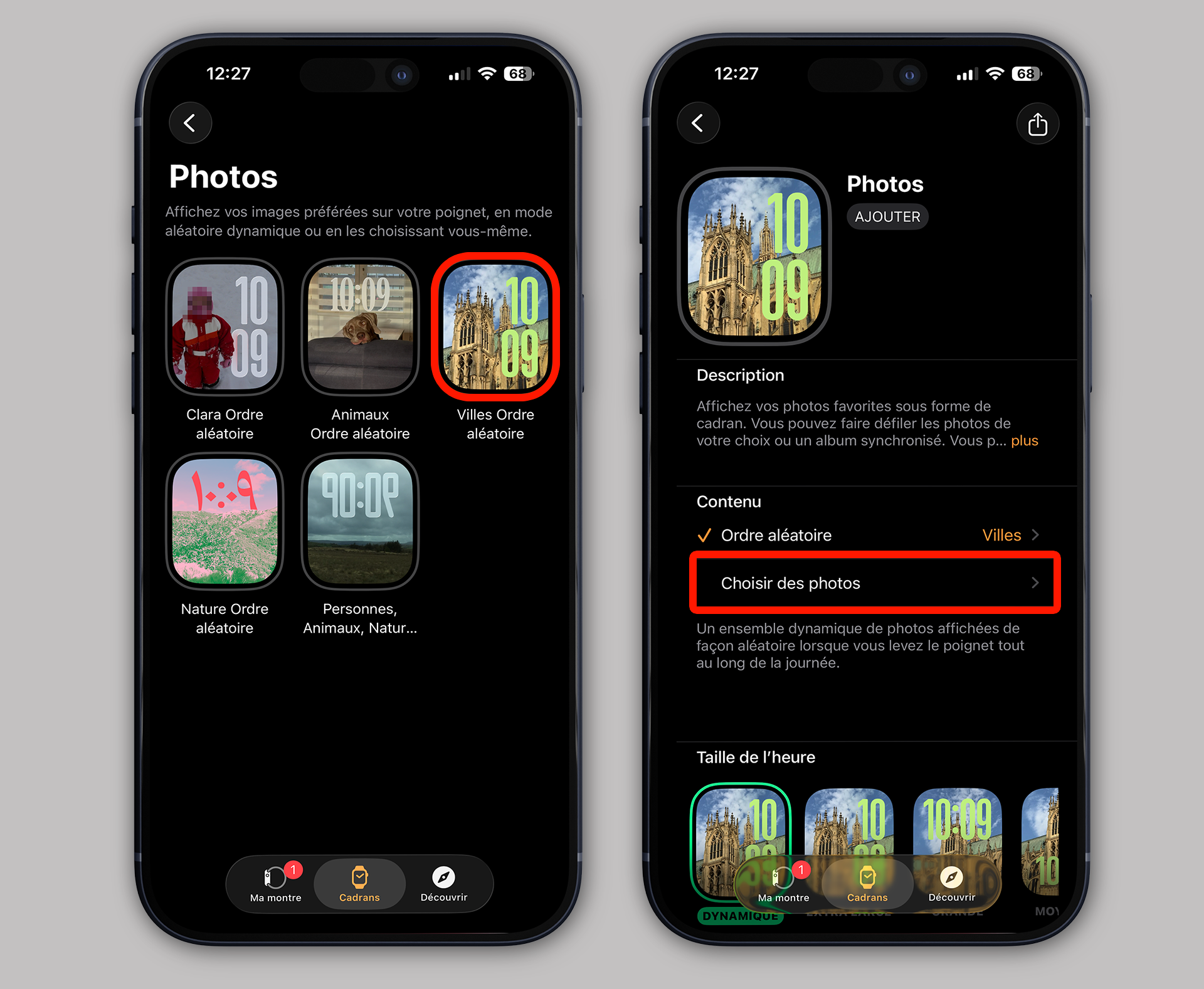 Apple Watch • Est-il possible d’ajouter un fond d’écran à votre montre ?