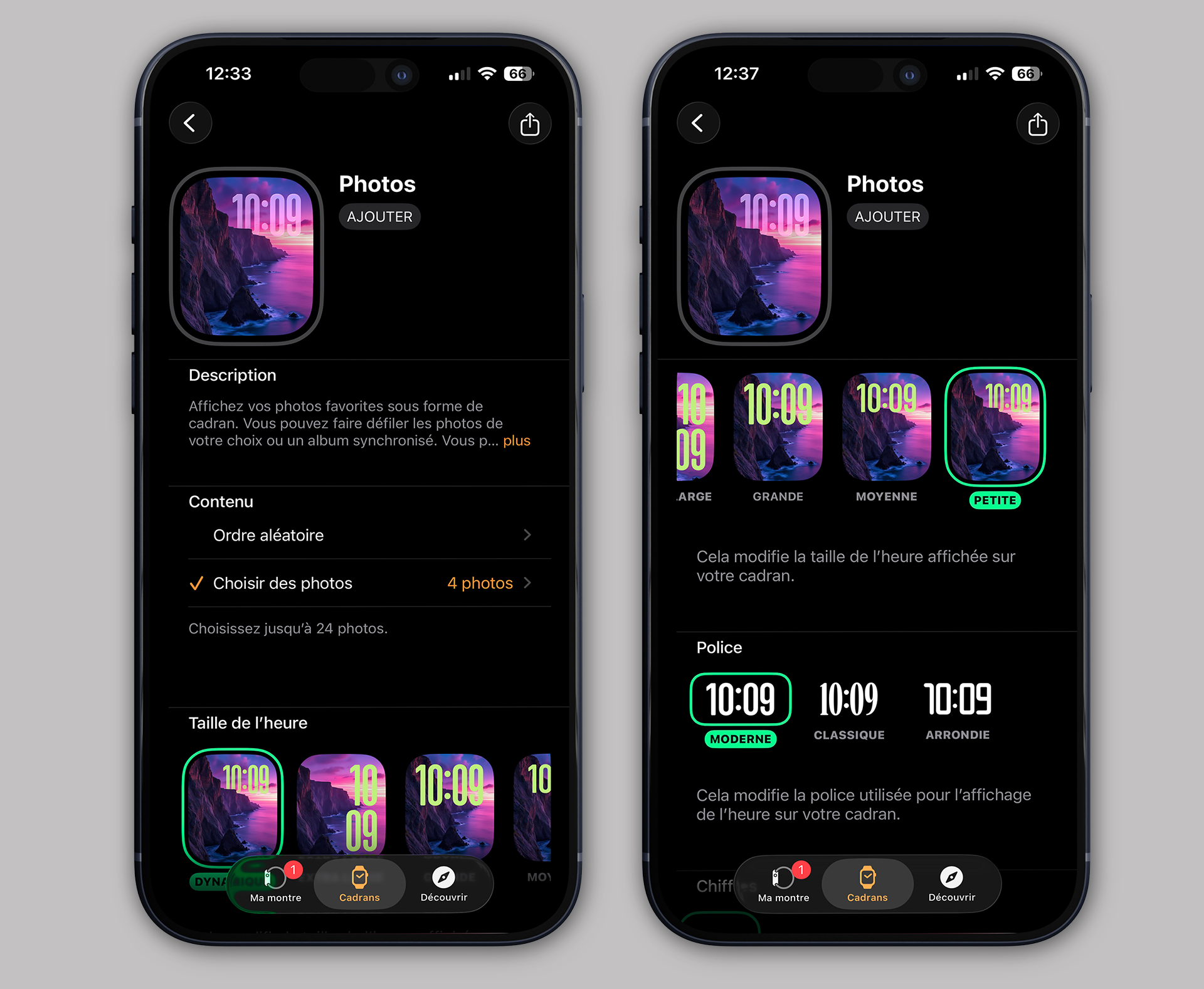 Apple Watch • Est-il possible d’ajouter un fond d’écran à votre montre ?