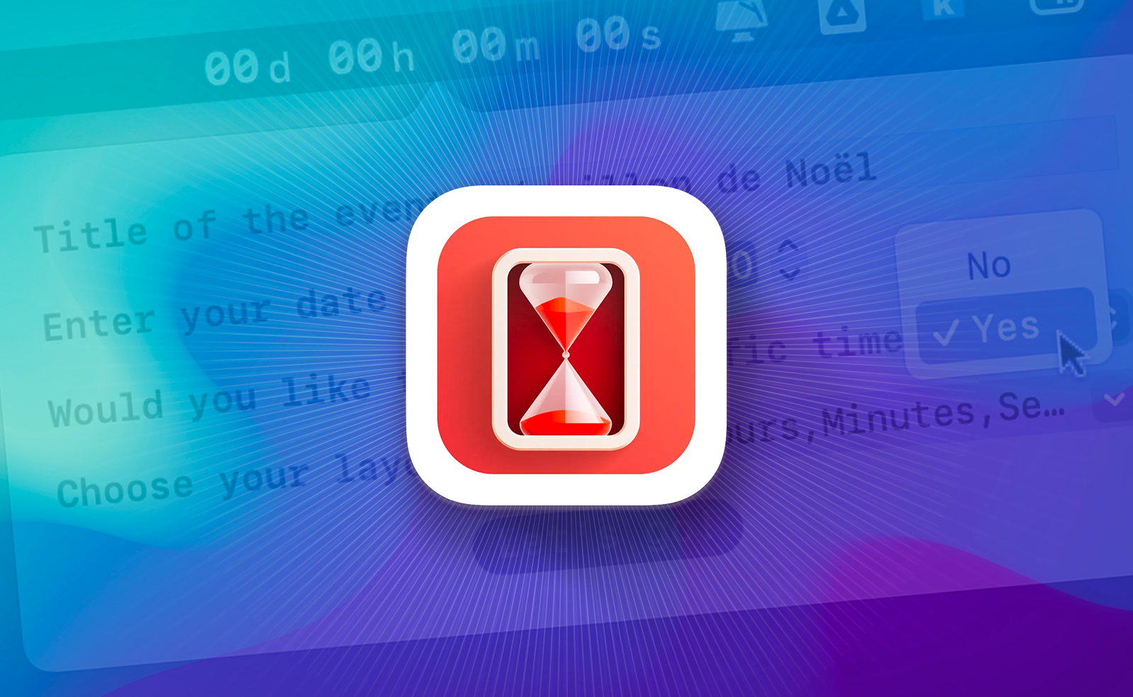 macOS • Ajoutez un compte à rebours pour un événement dans la barre des menus