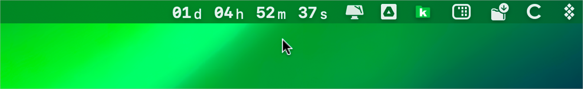 macOS • Ajoutez un compte à rebours pour un événement dans la barre des menus
