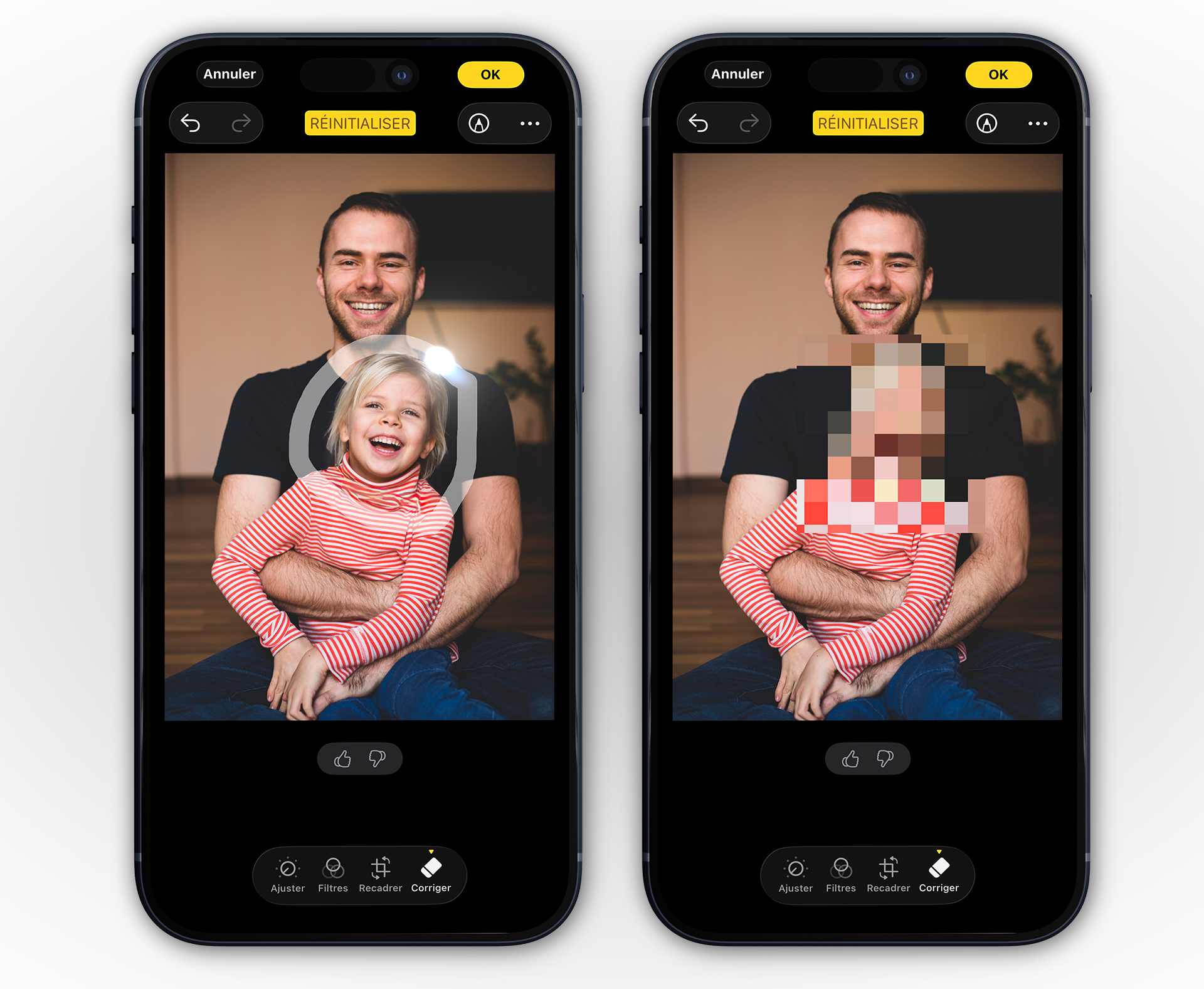 iOS • Masquez le visage d’une personne avec les outils intégrés à Photos