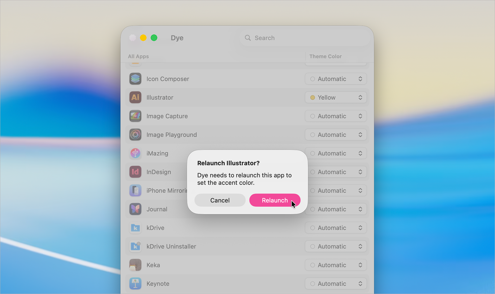 macOS • Changez les couleurs d'accentuation d'une application selon vos envies