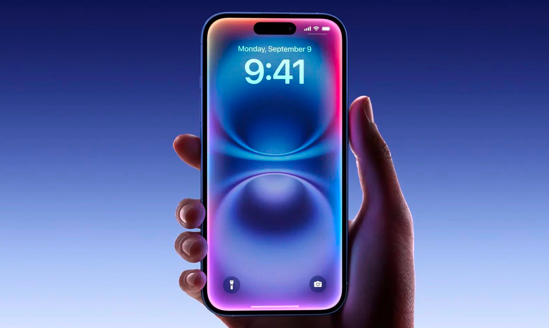 L'iPhone affiche toujours 9h41. Illustration © Apple.