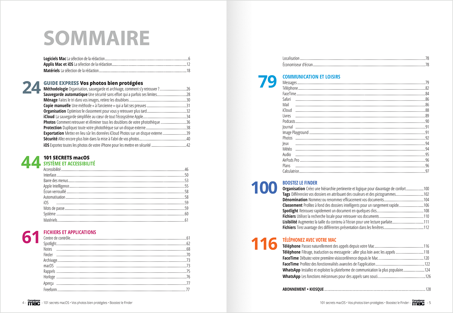 Compétence Mac 92 : 101 Secrets macOS • Boostez le Finder • Téléphonez avec votre Mac • Vos photos bien protégées