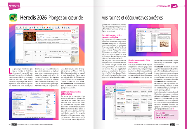 Compétence Mac 92 : 101 Secrets macOS • Boostez le Finder • Téléphonez avec votre Mac • Vos photos bien protégées