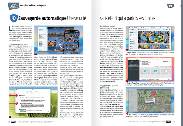 Compétence Mac 92 : 101 Secrets macOS • Boostez le Finder • Téléphonez avec votre Mac • Vos photos bien protégées