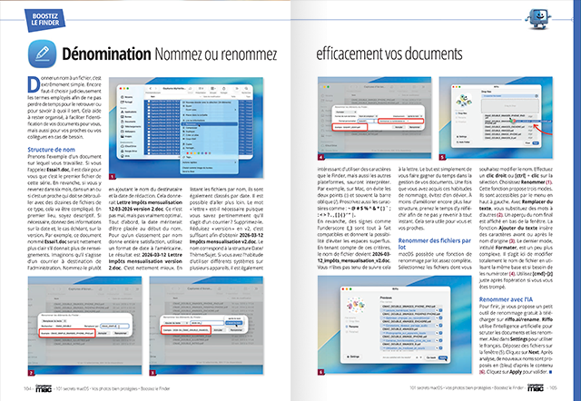 Compétence Mac 92 : 101 Secrets macOS • Boostez le Finder • Téléphonez avec votre Mac • Vos photos bien protégées