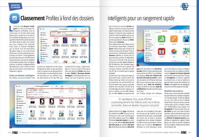 Compétence Mac 92 : 101 Secrets macOS • Boostez le Finder • Téléphonez avec votre Mac • Vos photos bien protégées