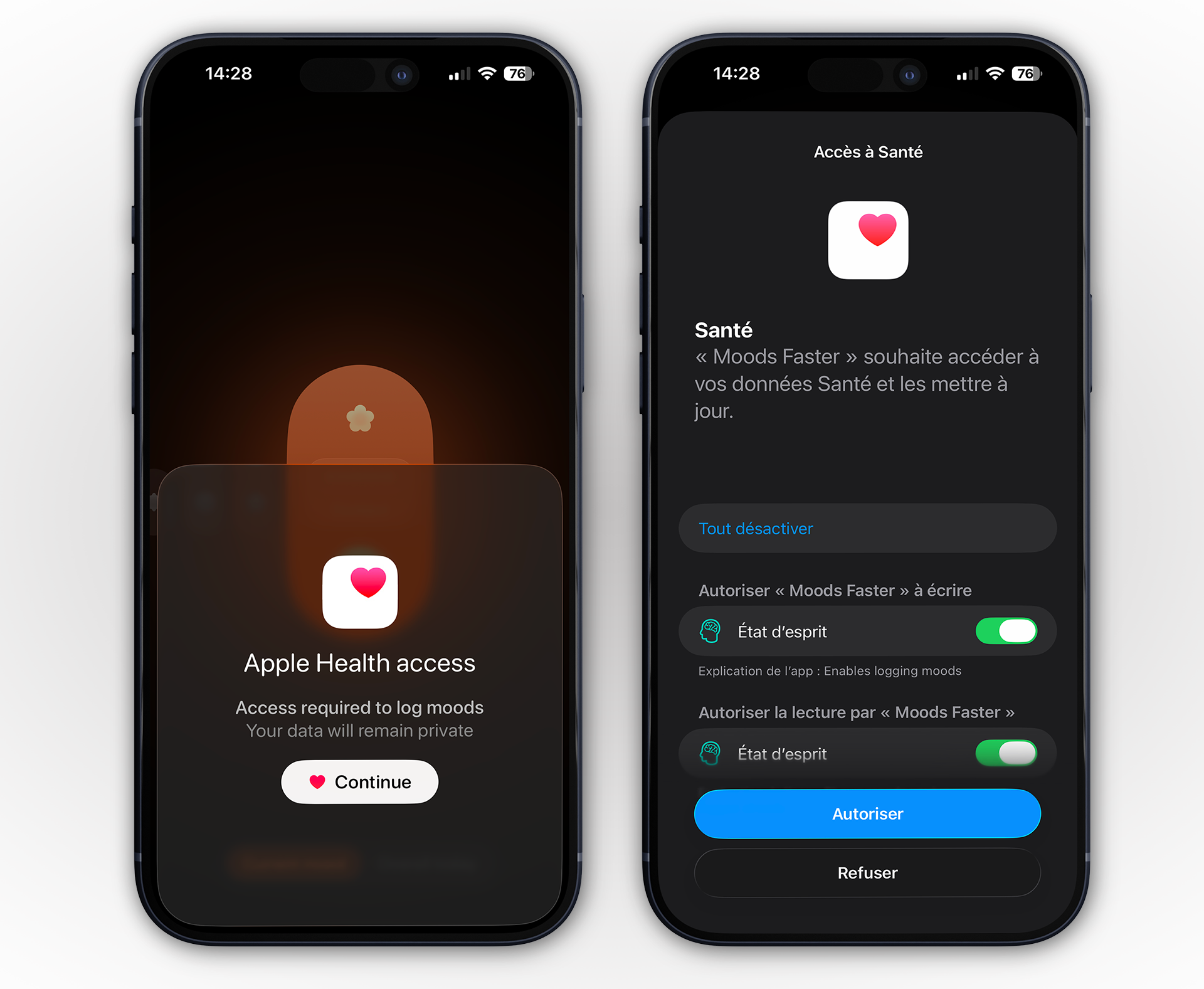 iOS : une application pour suivre votre ressenti intérieur en un clin d’œil sur Santé