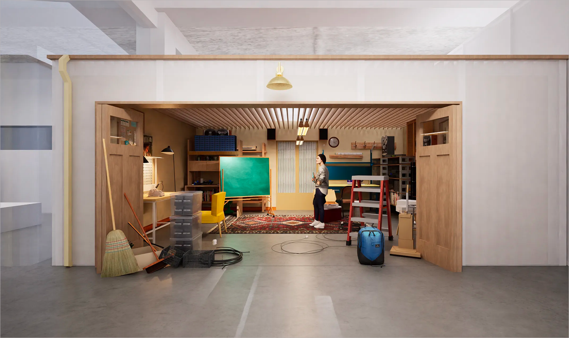 La reproduction du garage des Jobs. Photo © Apple Museum.