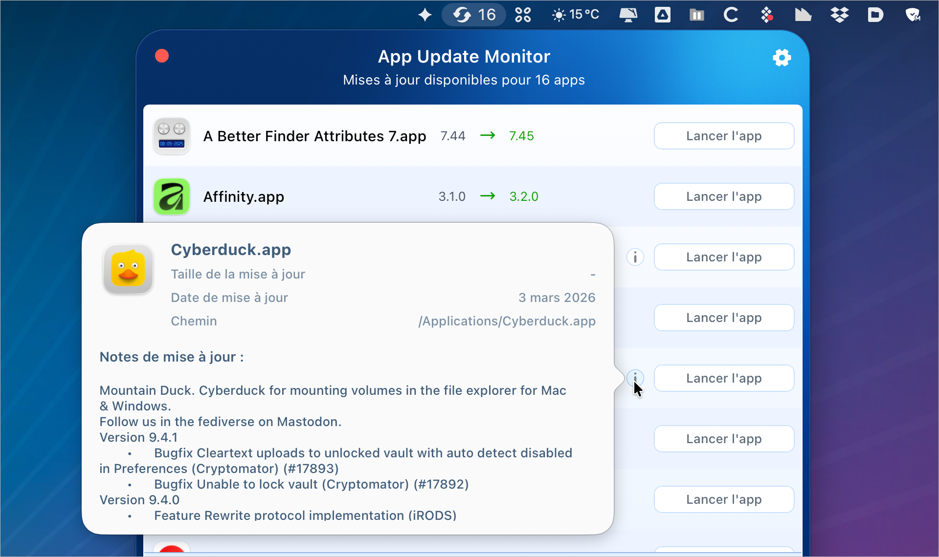 macOS • Conservez toutes vos applications à jour, même en dehors de l'App Store