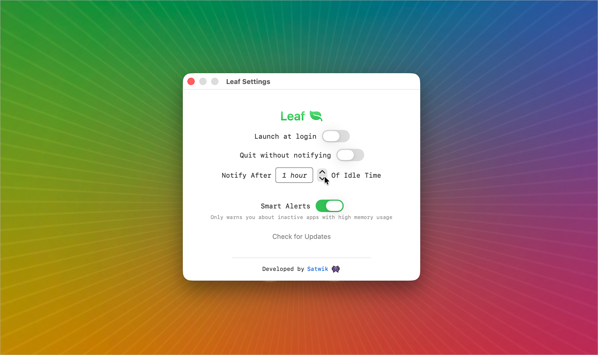 macOS • Quittez les applications ouvertes non utilisées après une durée choisie