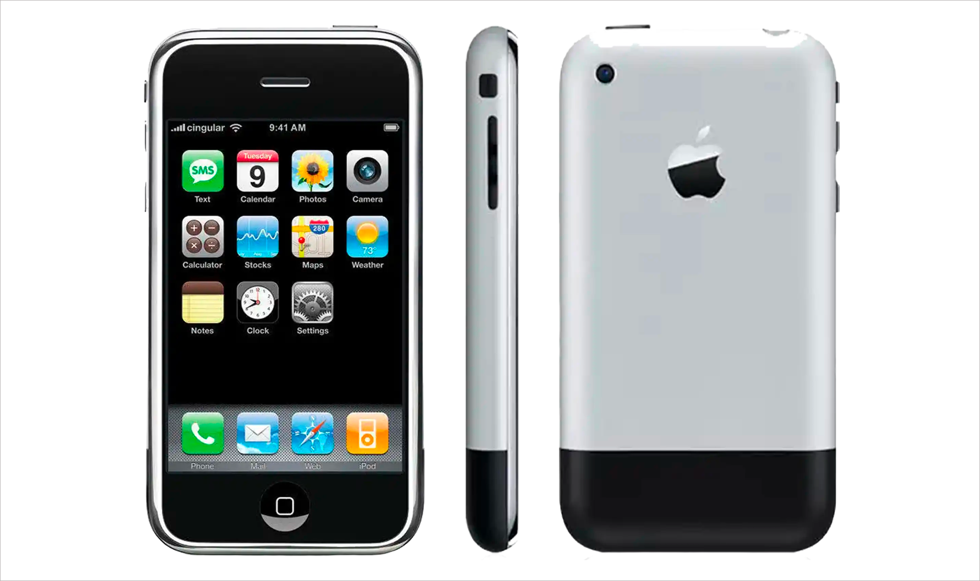 Le tout premier iPhone. Photo © Apple.