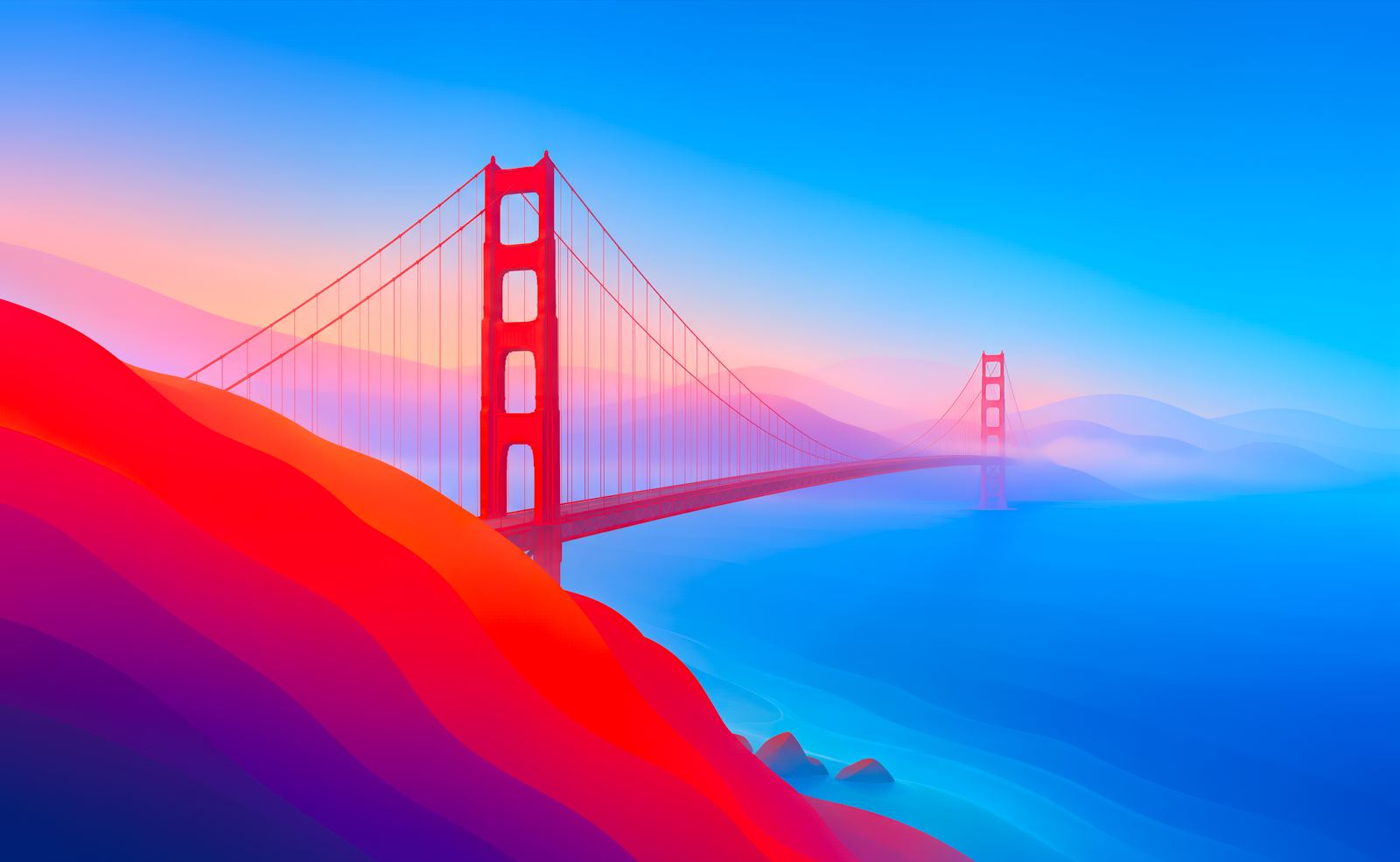 Fond d’écran • Une très jolie fusion entre macOS Golden Gate et macOS Monterey