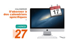 Calendrier • S'abonner à des calendriers spécifiques