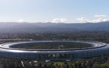 Apple Park vu d'un drone : le futuriste siège social d'Apple ouvrira en avril 2018