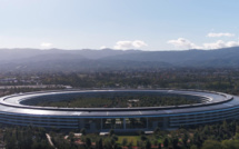 Apple Park vu d'un drone : le futuriste siège social d'Apple ouvrira en avril 2018 Apple Park vu d'un drone : le futuriste siège social d'Apple ouvrira en avril 2018