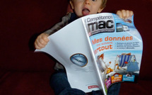 Maxence lit les news sur Mac et iPhone, geek à 17 mois • Jean-François Graignic