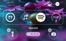iOS 26 • Déplacez les widgets situés sous l’heure vers le bas de l’écran verrouillé